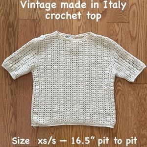 Vintage Crochet Mesh Top